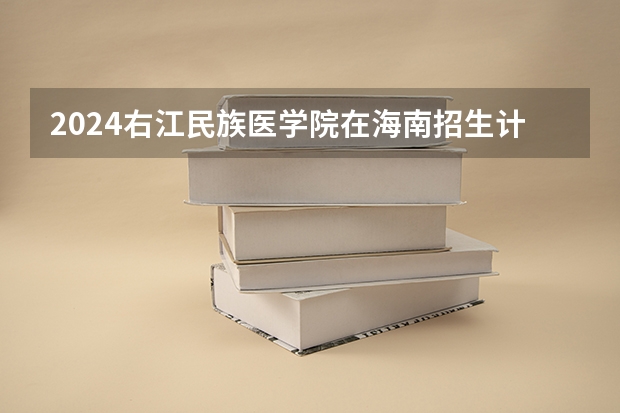 2024右江民族医学院在海南招生计划表