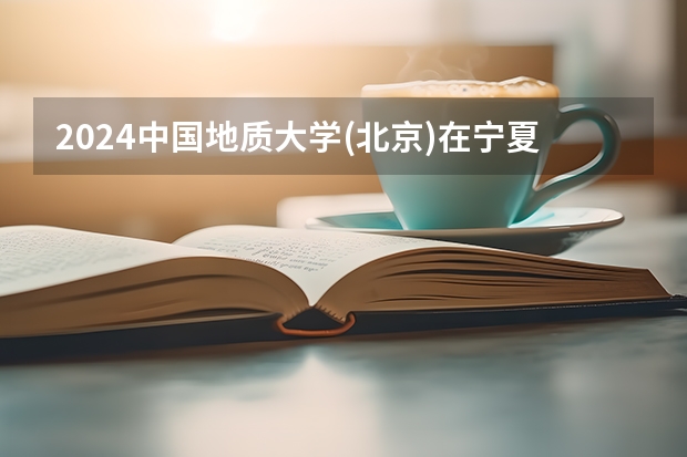 2024中国地质大学(北京)在宁夏招生计划表