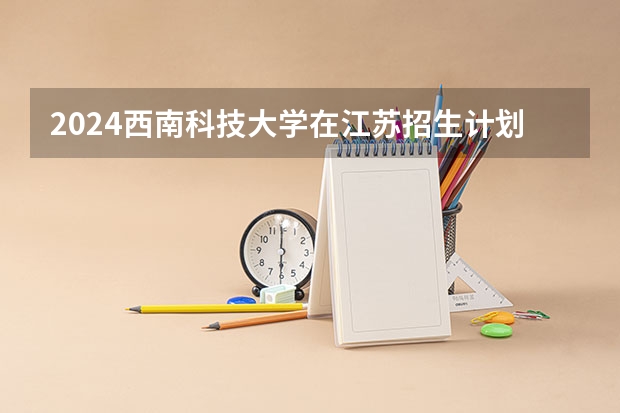 2024西南科技大学在江苏招生计划表