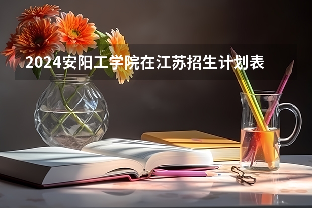 2024安阳工学院在江苏招生计划表