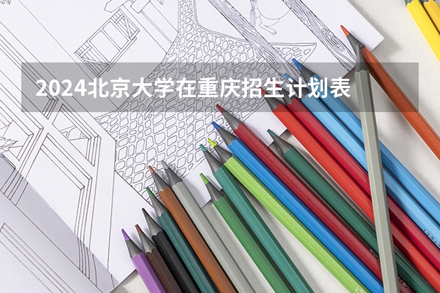 2024北京大学在重庆招生计划表