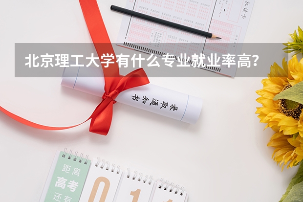 北京理工大学有什么专业就业率高？