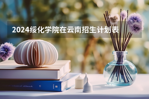 2024绥化学院在云南招生计划表