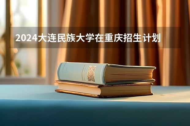 2024大连民族大学在重庆招生计划表