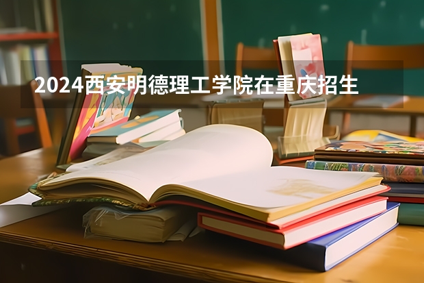 2024西安明德理工学院在重庆招生计划表