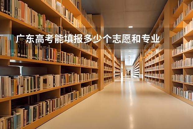 广东高考能填报多少个志愿和专业