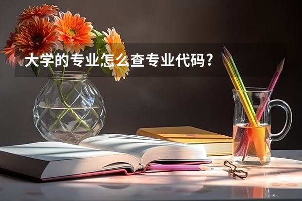 大学的专业怎么查专业代码?
