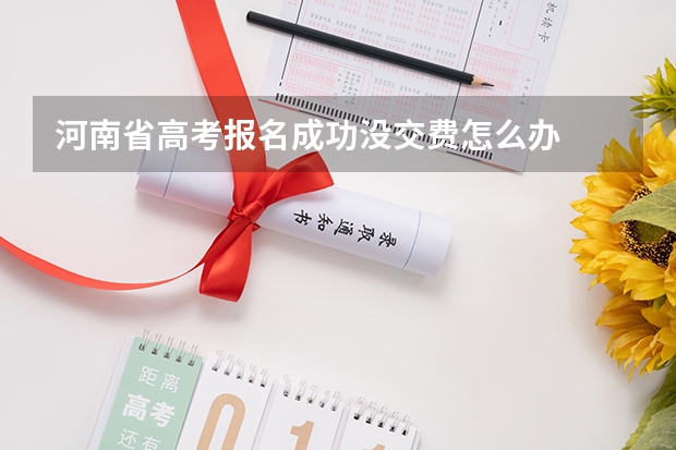 河南省高考报名成功没交费怎么办