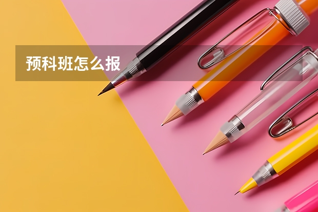 预科班怎么报