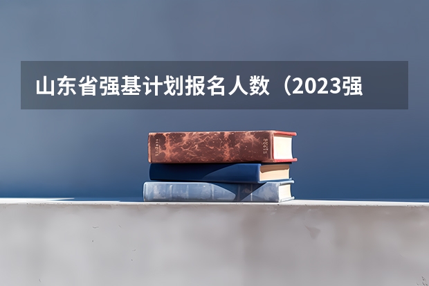 山东省强基计划报名人数（2023强基计划报名人数）