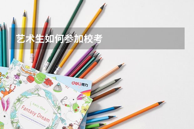 艺术生如何参加校考