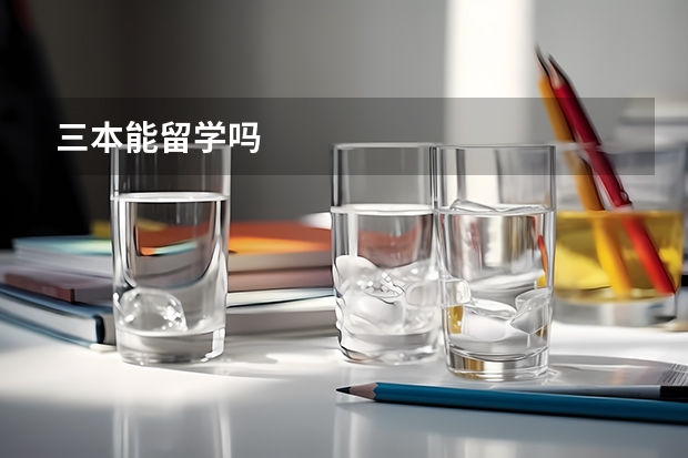 三本能留学吗