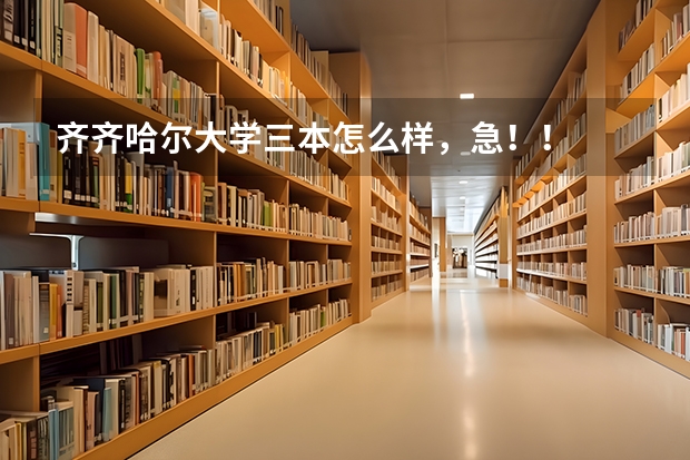 齐齐哈尔大学三本怎么样,急!!