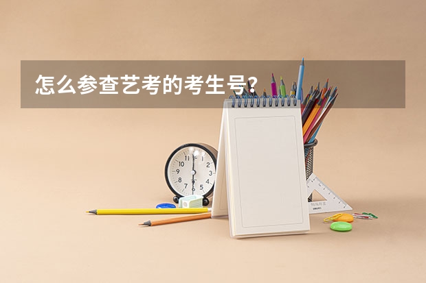 怎么参查艺考的考生号？