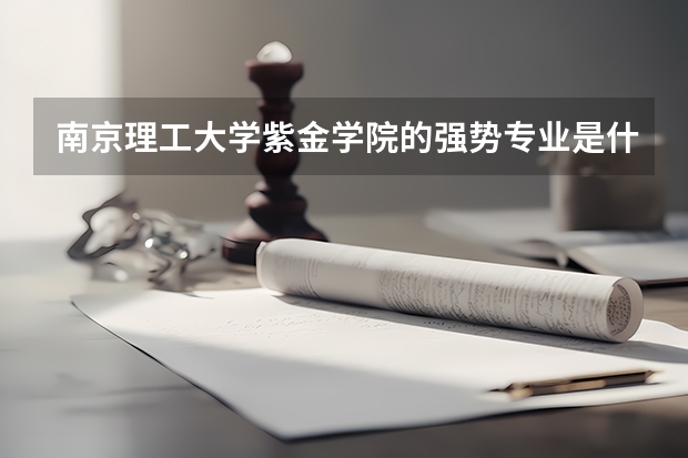 南京理工大学紫金学院的强势专业是什么?