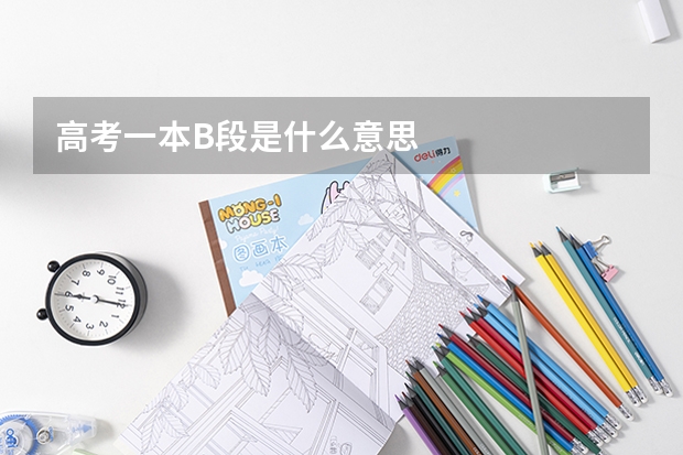 高考一本B段是什么意思