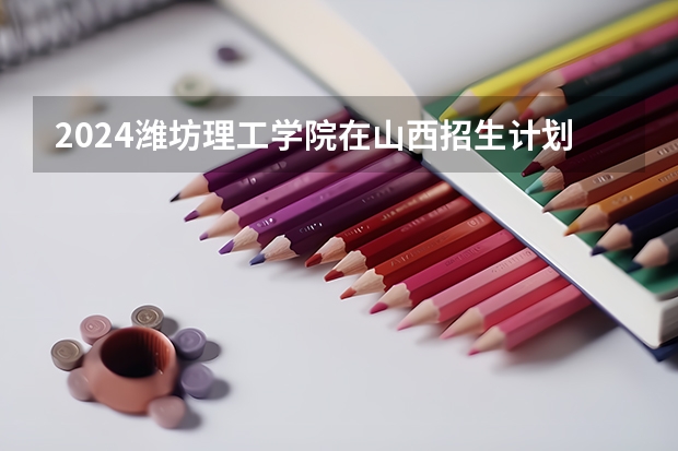 2024潍坊理工学院在山西招生计划表
