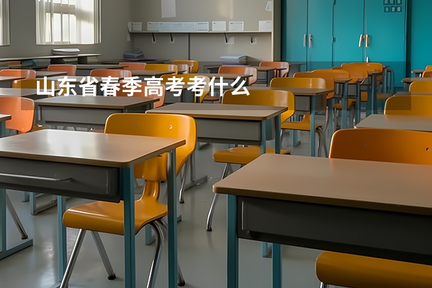 山东省春季高考考什么