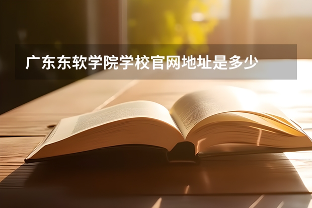 广东东软学院学校官网地址是多少