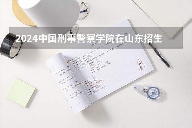 2024中国刑事警察学院在山东招生计划表