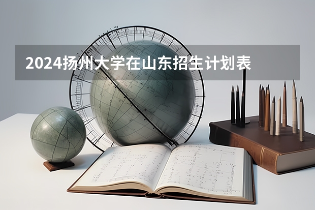 2024扬州大学在山东招生计划表