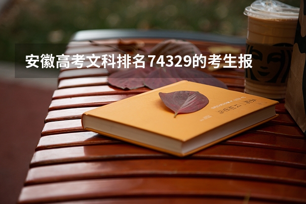 安徽高考文科排名74329的考生报什么大学