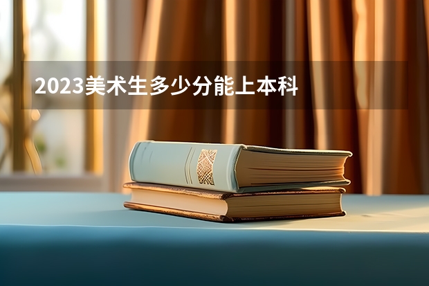 2023美术生多少分能上本科